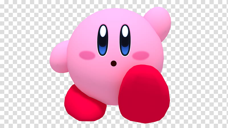 Kirby! D model transparent background PNG clipart