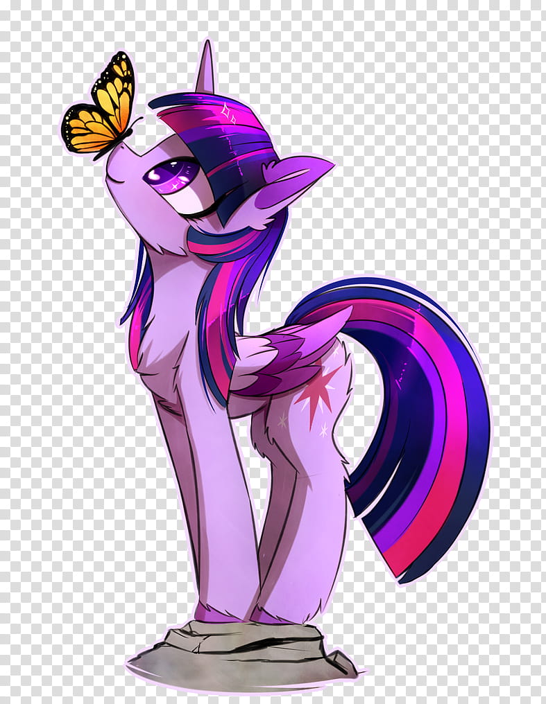 Twily, pink and blue My Little Pony character transparent background PNG clipart