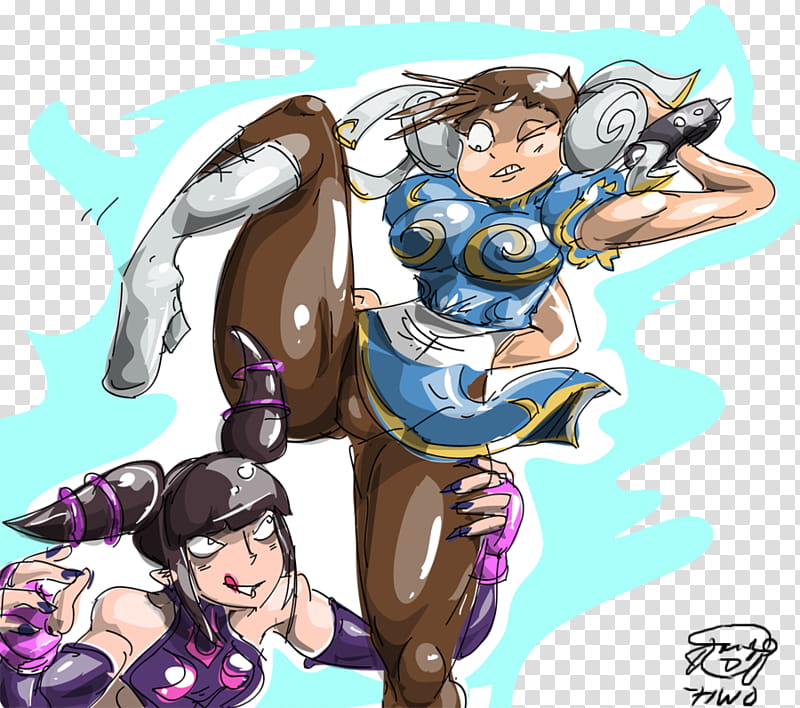 chunli x juri transparent background PNG clipart