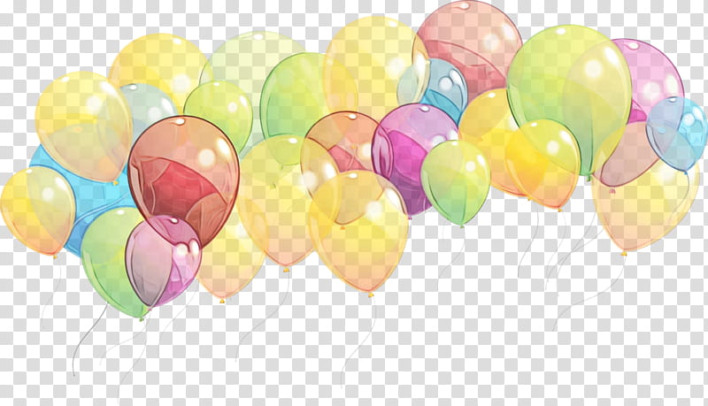 Birthday Party, Watercolor, Paint, Wet Ink, Balloon, Birthday
, Beach Ball, Party Supply transparent background PNG clipart