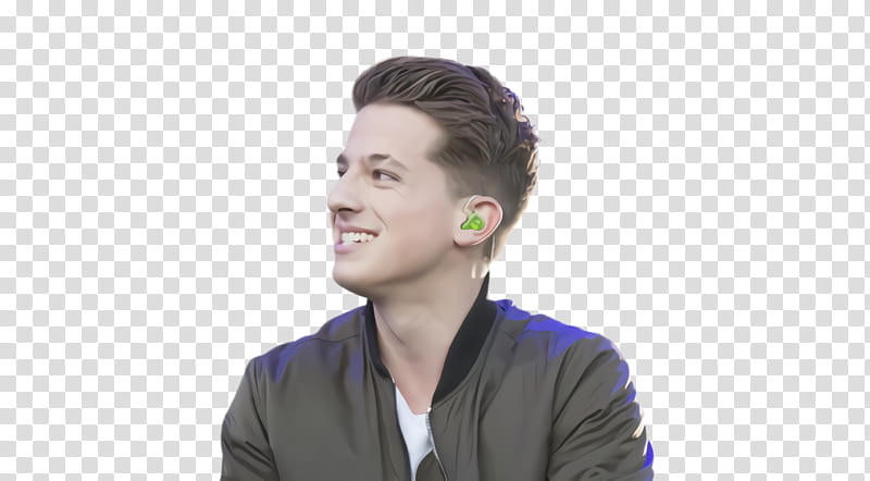 Microphone, Charlie Puth, Singer, Shoulder, Hair, Forehead, Chin, Neck transparent background PNG clipart