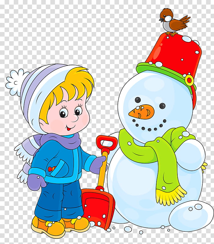 snowman snowball fight clipart