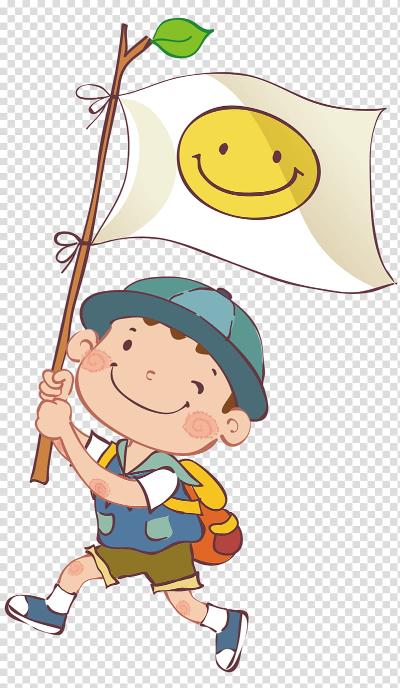 Creative, Flag, Boy, Child, Creative Work, Cartoon, Happy, Smile transparent background PNG clipart