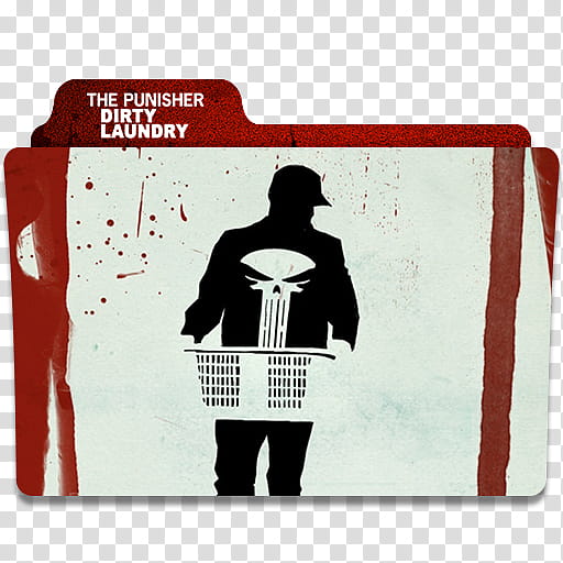 The Punisher folder icon, The Punisher Dirty Laundry. () transparent background PNG clipart