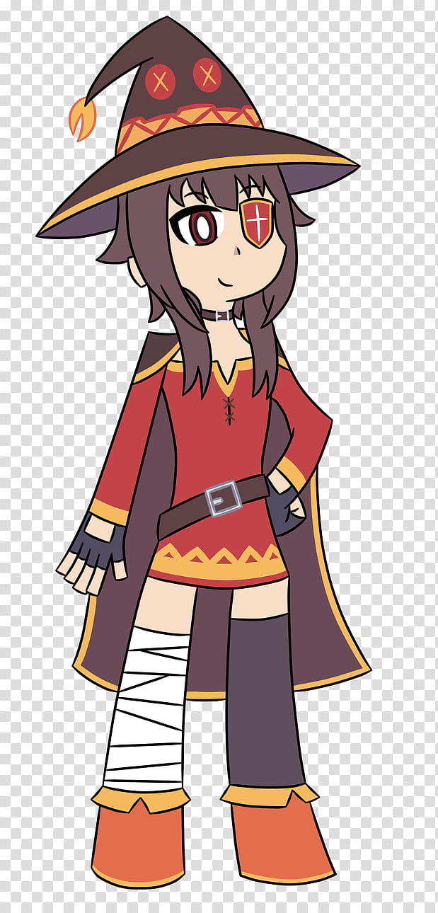 PSG Style Megumin transparent background PNG clipart