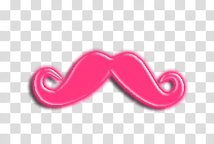Mostachos, pink mustache transparent background PNG clipart
