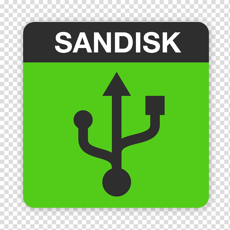 Flader  Crazy  icons for HDD SSD and USB, Sandisk usb green transparent background PNG clipart