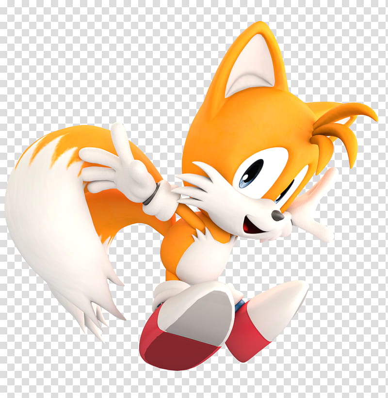 Classic Tails, yellow Sonic character transparent background PNG clipart