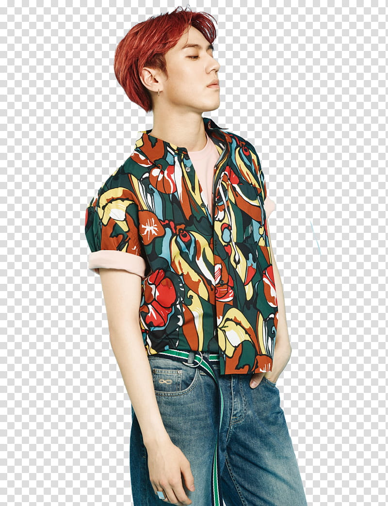 GOT Yugyeom JB, BTS member standing put his hand in pocket transparent background PNG clipart