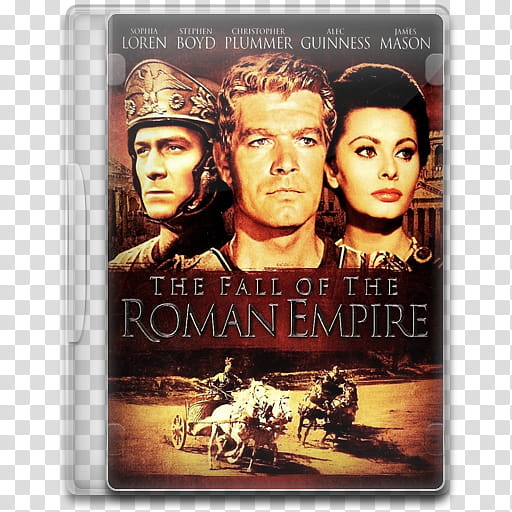 Movie Icon Mega , The Fall of the Roman Empire, The Fall of the Roman Empire DVD case transparent background PNG clipart