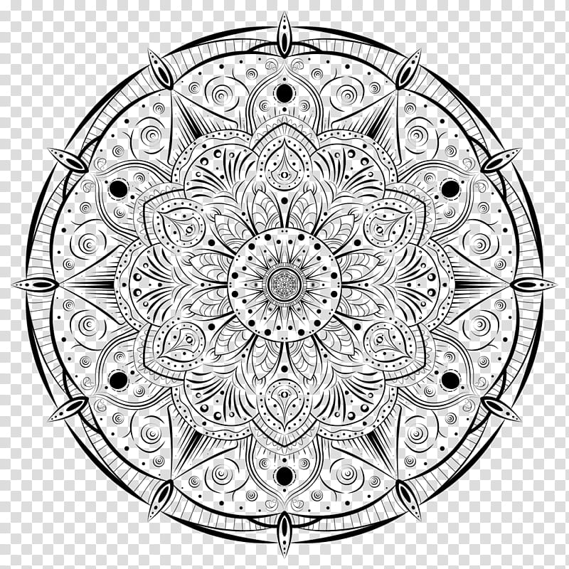 line art ornament coloring book pattern circle, Symmetry, Visual Arts, Metal transparent background PNG clipart