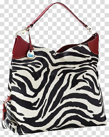 Zebra Related brushes, black and white leather handbag transparent background PNG clipart