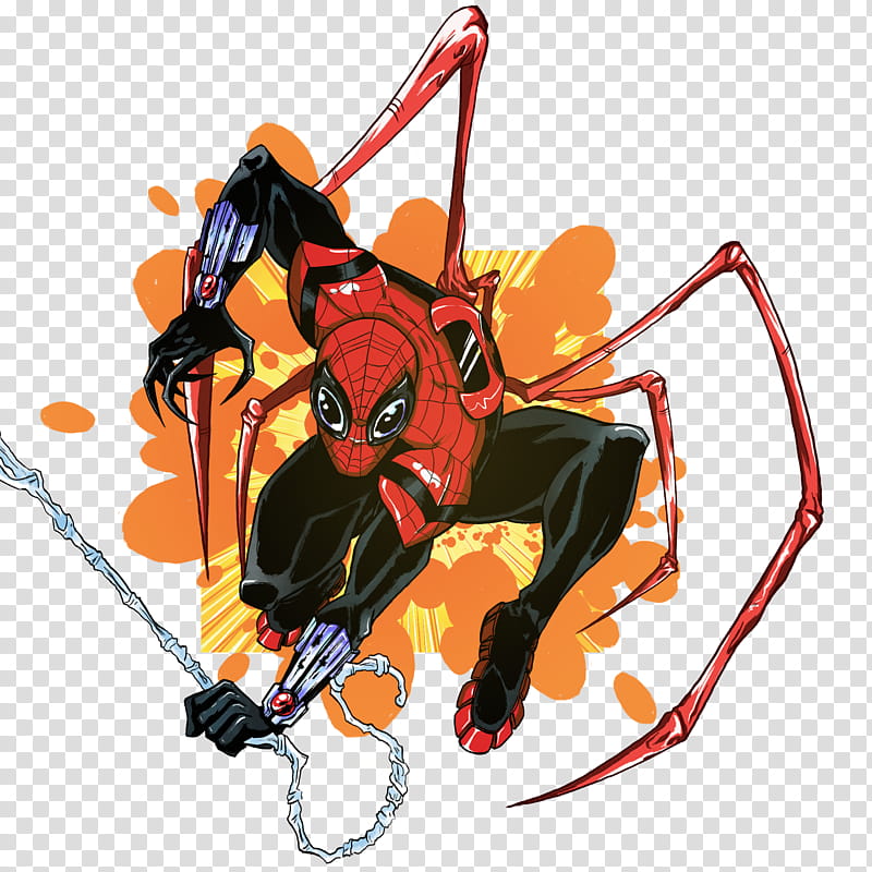 U P E R I O R, Marvel Spider-Man transparent background PNG clipart