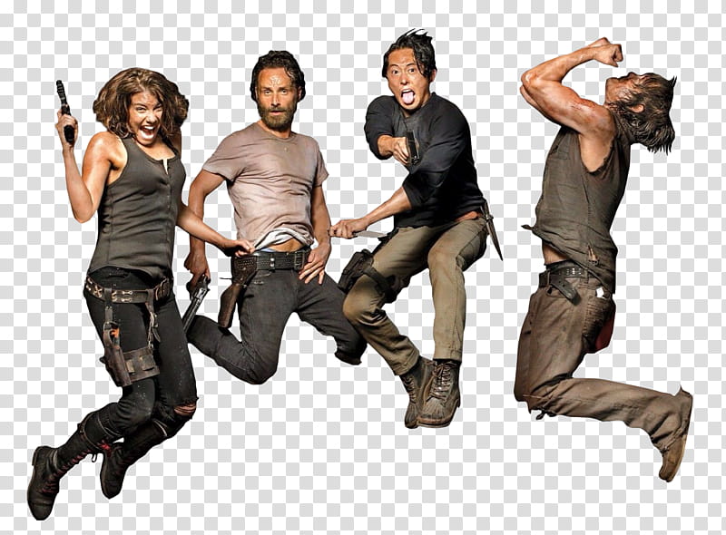 The Walking Dead , The Walking Dead cast transparent background PNG clipart