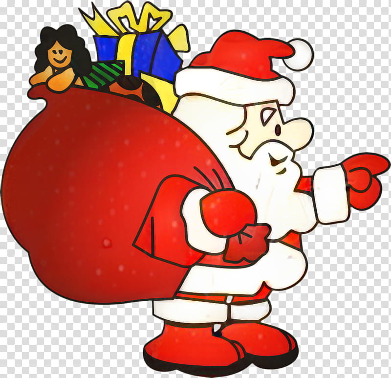 Cartoon Christmas Tree, Santa Claus, Christmas Day, Christmas ...