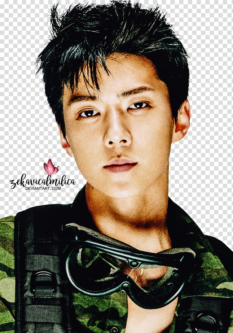 EXO Sehun The Power Of Music, man in green top transparent background PNG clipart