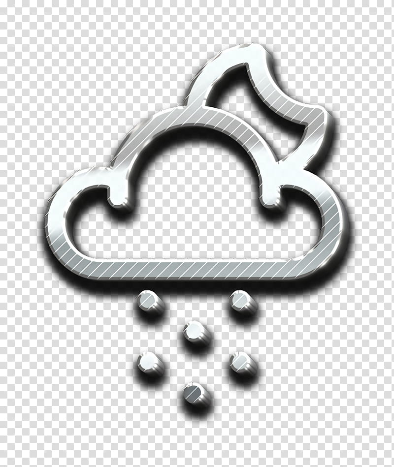 cloud icon moon icon night icon, Snow Icon, Weather Icon, Winter Icon, Body Jewelry, Heart, Metal, Symbol transparent background PNG clipart