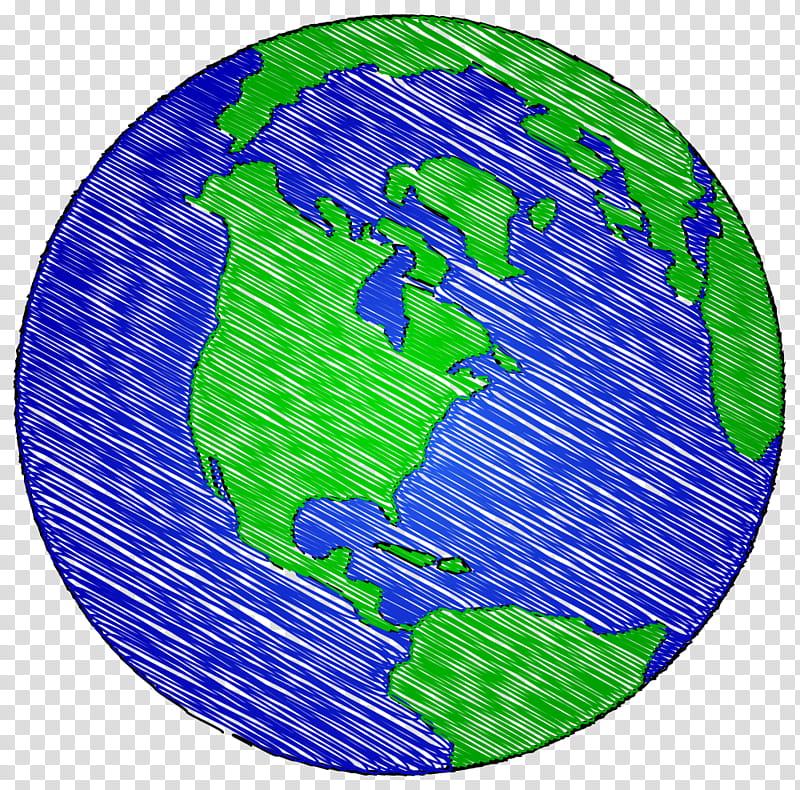 Earth Cartoon Drawing, Painting, Line Art, Green, Purple, Turquoise, Electric Blue, Globe transparent background PNG clipart