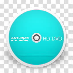 Niome s, teal HD DVD disc icon transparent background PNG clipart