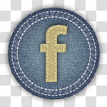 Fabric Denim Social Media Icons, facebook()_px transparent background PNG clipart