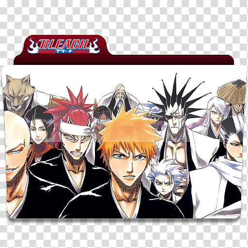 Anime folder icons , Bleach , Bleach artwork transparent background PNG clipart