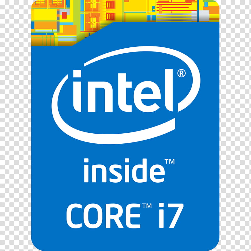Original Logo v  Intel Inside Core i, Intel Core i processor transparent background PNG clipart