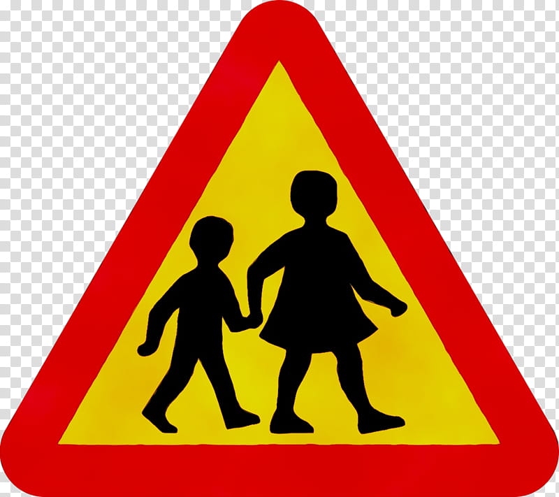 Children, Traffic Sign, Pedestrian Crossing, Road, Warning Sign, Level