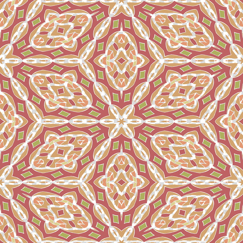 Kaleidoscope patterns seamless, yellow, blue, and red mandala art transparent background PNG clipart