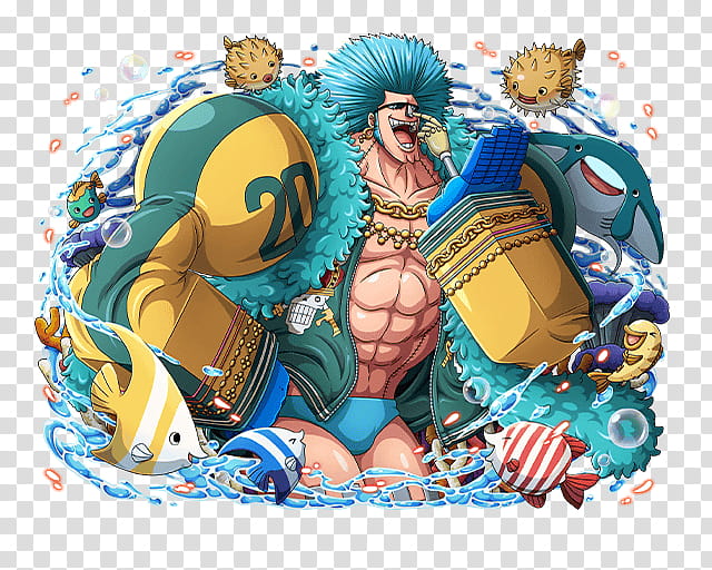Franky, One Piece Treasure Cruise character transparent background PNG clipart