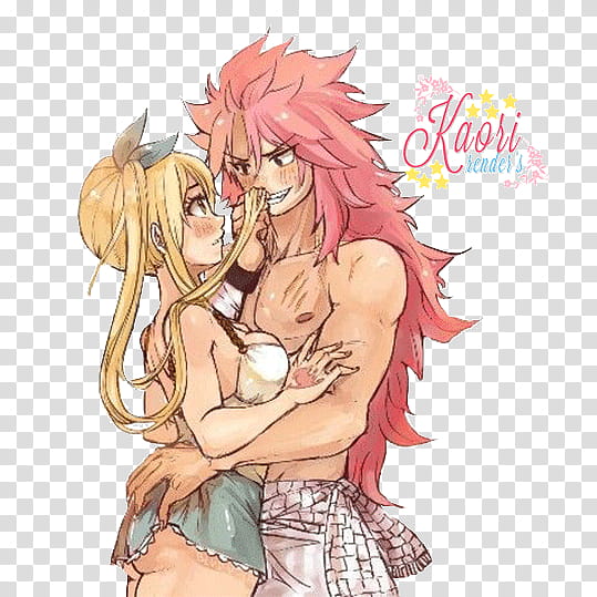 Render Natsu x Lucy transparent background PNG clipart