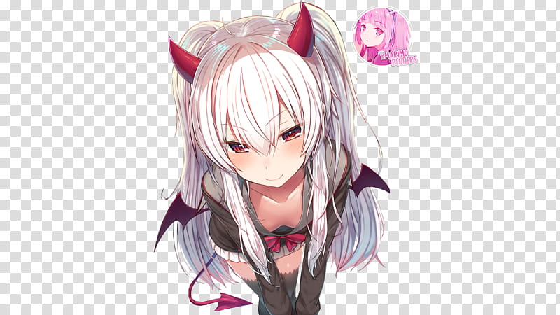 Anime Female Rendering, Anime, black Hair, chibi png