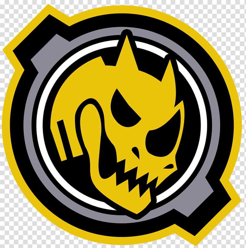 Gashat Dragon Knight Hunter Z Logo, black, gray, and yellow animal skull logo transparent background PNG clipart