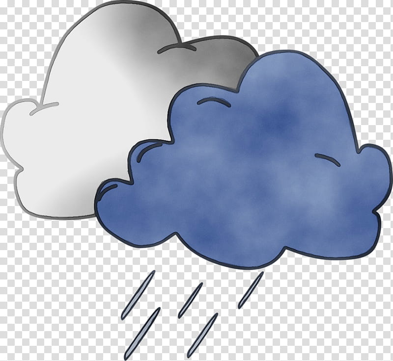 Rain Cloud, Watercolor, Paint, Wet Ink, Storm, Lightning, Thunder, Thunderstorm transparent background PNG clipart