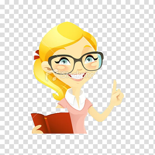 yellow haired woman wearing eyeglasses making approved hand sign smiling transparent background PNG clipart