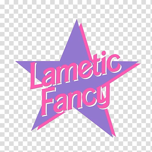 Aesthetic, pink and purple lametic fancy text on star word art transparent background PNG clipart