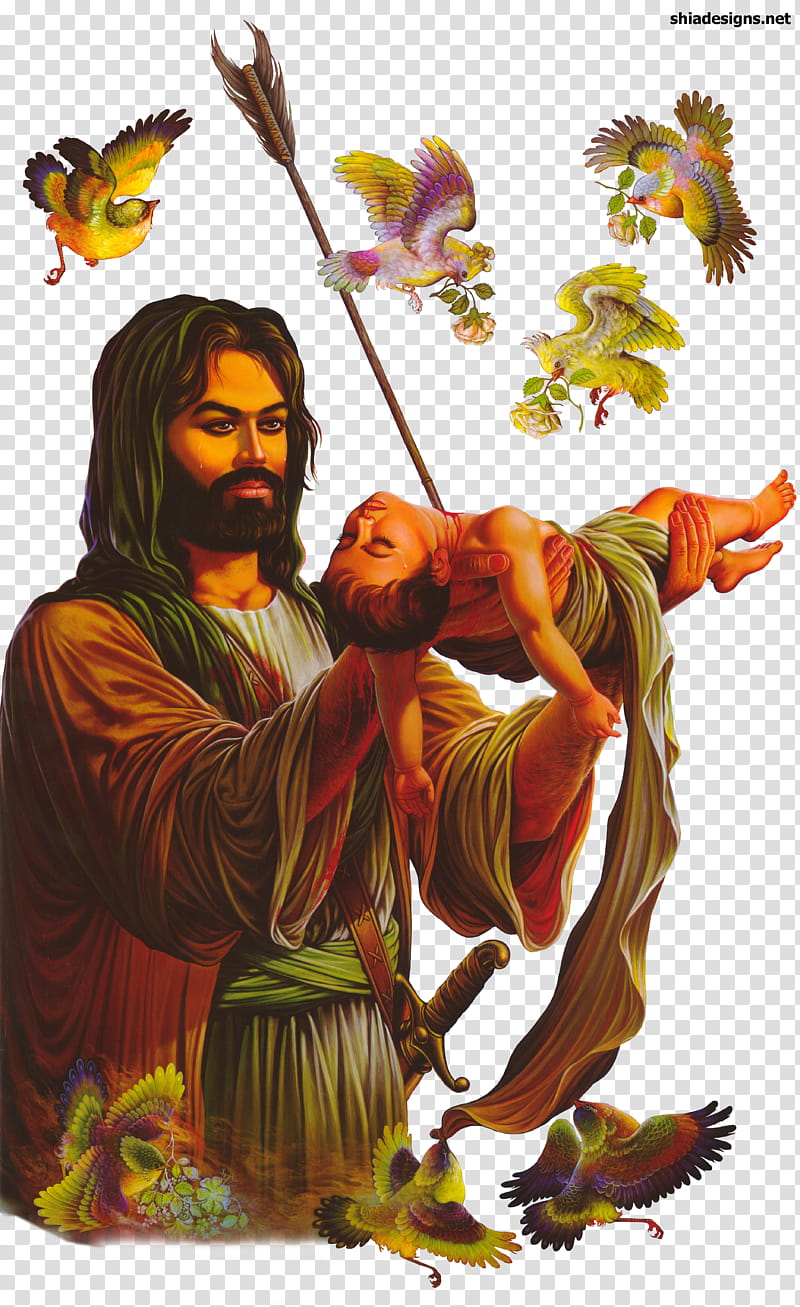 Al hussain and his ba, religious painting transparent background PNG clipart