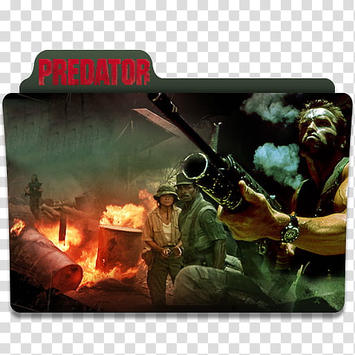 P Movie Folder Icon Pack, predator transparent background PNG clipart