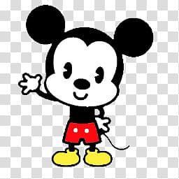 waving standing Mickey Mouse illustration transparent background PNG clipart