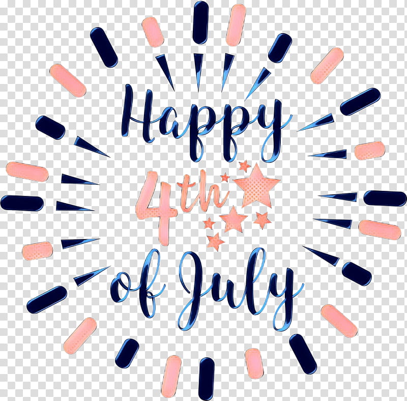 Happy Independence Day Text, Happy Fourth Of July, Happy 4th, Fireworks, Holiday, July 4, Line, Nail transparent background PNG clipart