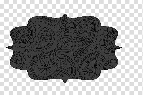 etiquetas, black and gray paisley printed illustration transparent background PNG clipart
