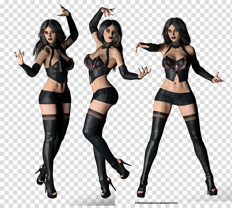 Free Lillith as Vampire, standing woman collage transparent background PNG clipart
