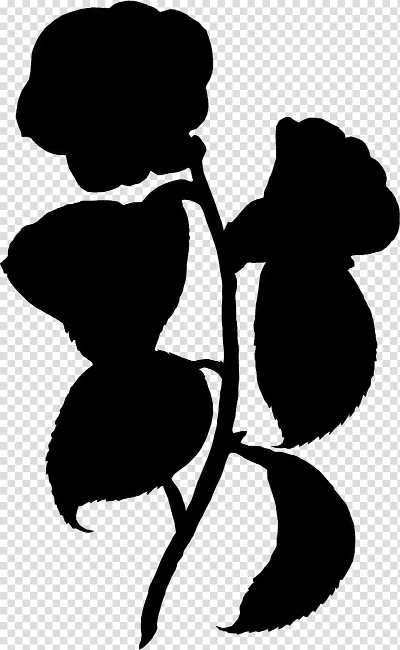 Tree Silhouette, Flower, Human, Behavior, Plants, Blackandwhite, Leaf, Tulip transparent background PNG clipart
