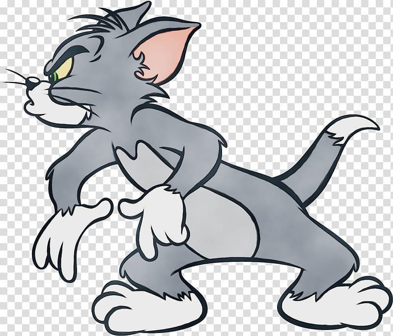 Tom And Jerry, Watercolor, Paint, Wet Ink, Tom Cat, Jerry Mouse, Nibbles, Cartoon transparent background PNG clipart