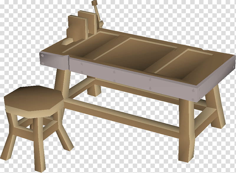 School Desk Table Vise Workbench Furniture Old School Runescape Folding Tables Lathe Transparent Background Png Clipart Hiclipart