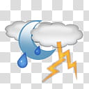 Weather Icons I, Risk Of Thundershowers transparent background PNG clipart