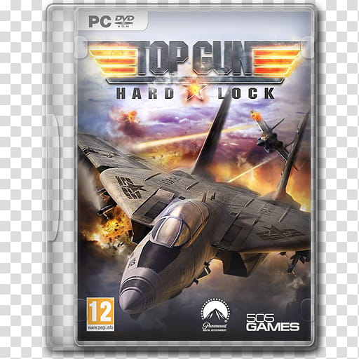 Game Icons , Top-Gun-Hard-Lock, PC DVD ROM Top Gun Hard Lock case transparent background PNG clipart
