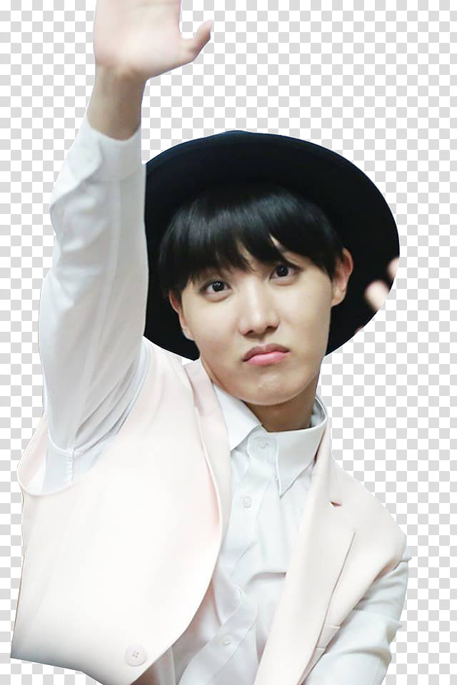 JHOPE BTS, man raising right hand transparent background PNG clipart