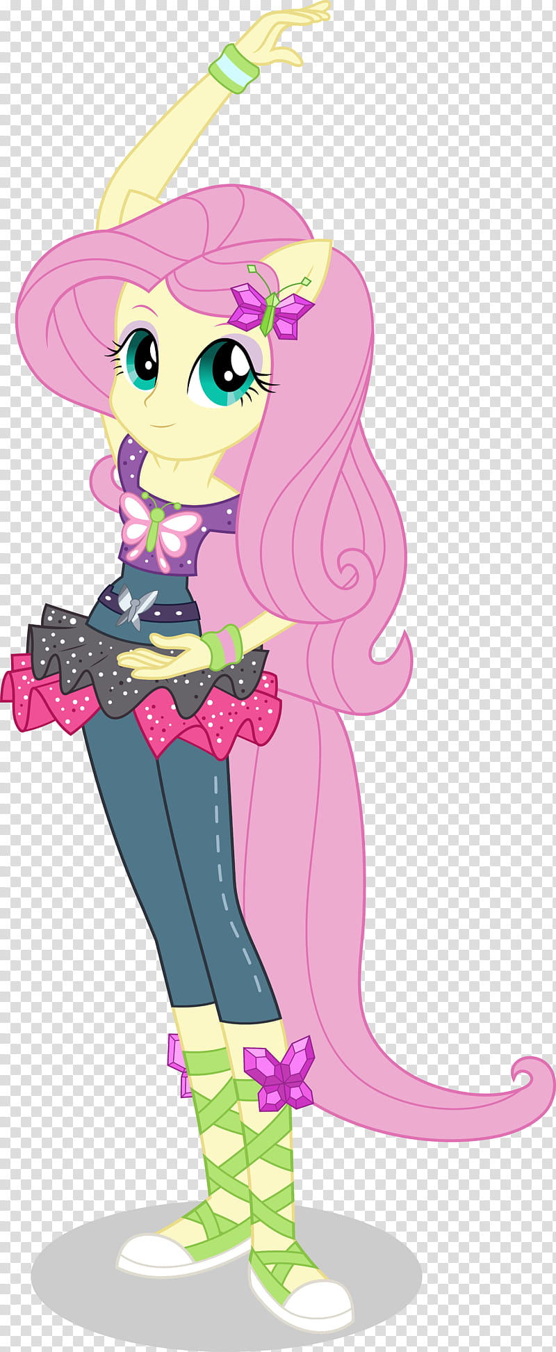 Dance Magic Fluttershy, My Little Pony pink-haired character transparent background PNG clipart