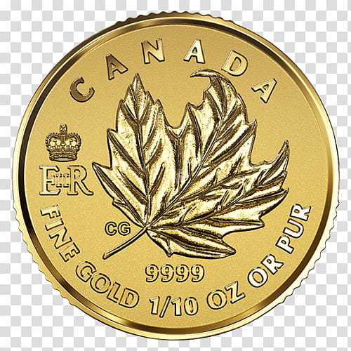 Canada Maple Leaf, Coin, Gold, Canadian Gold Maple Leaf, Royal Canadian Mint, Gold Coin, Canadian Maple Leaf, Canadian Silver Maple Leaf transparent background PNG clipart