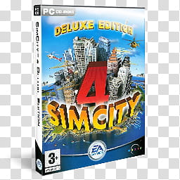 DVD Game Icons v, Sim City , Deluxe Edition, PC CD-ROM Deluxe Edition Simcity  case transparent background PNG clipart